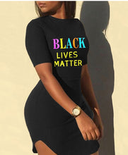 Load image into Gallery viewer, Black Lives Matter Bodycon Dress
